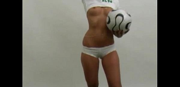  Beautiful Iranian soccer girl in panties